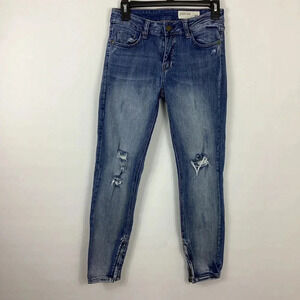 Pistola Mid Rise Skinny Distressed Jeans Size 27